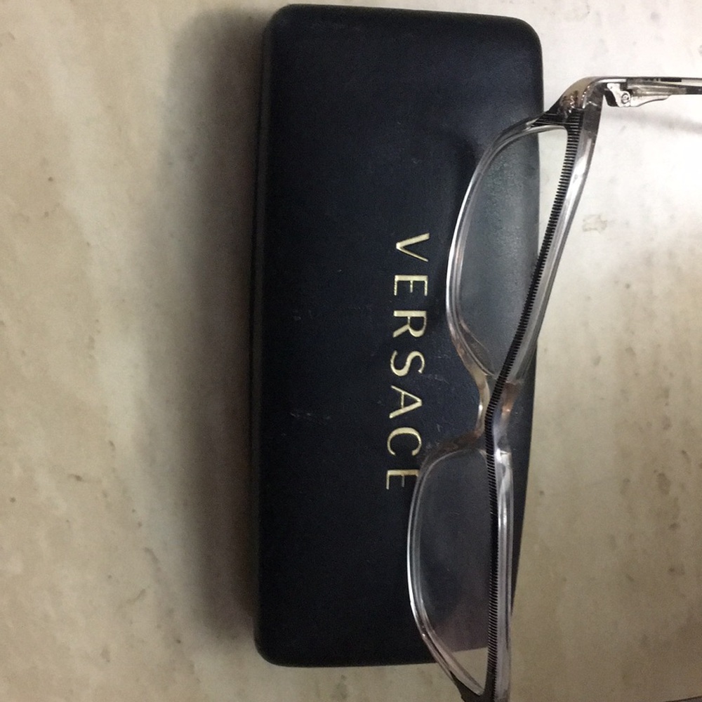 Versace eyeglass and case